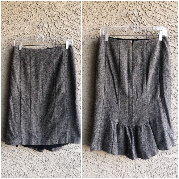 Rebecca Taylor Dresses & Skirts - REBECCA TAYLOR Wool/Silk Herringbone Mermaid Skirt